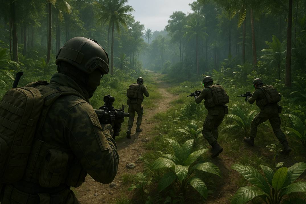 warriors in jungle